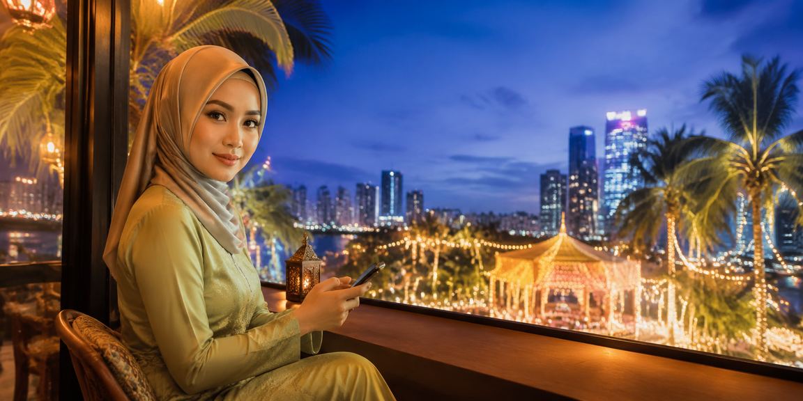 Pengguna dazibet di Selangor membuat deposit semasa perayaan Hari Raya melalui telefon pintar